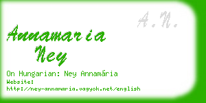 annamaria ney business card