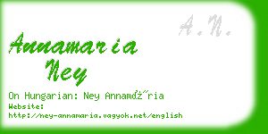 annamaria ney business card
